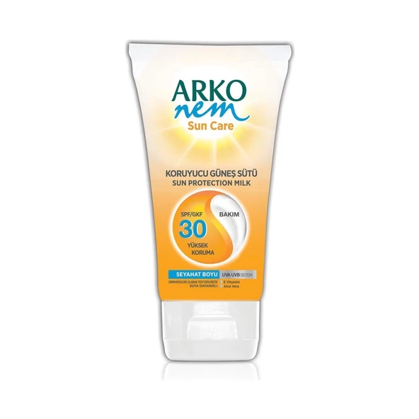 Arko Sun Güneş Sütü Seyehat SPF 30 Faktör 75 Ml Hassas Ciltler İçin