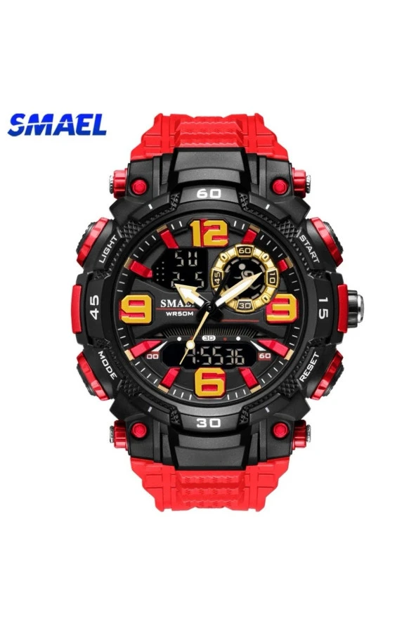 SMAEL Dijital ve Analog Erkek Kol Saati - Resim 5