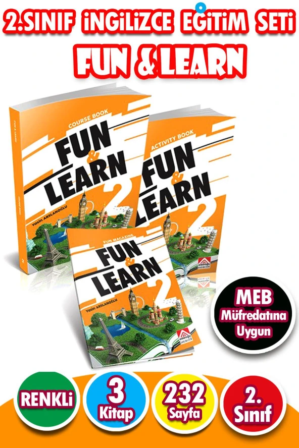 2. Sınıf İngilizce Eğitim Seti FUN & LEARN