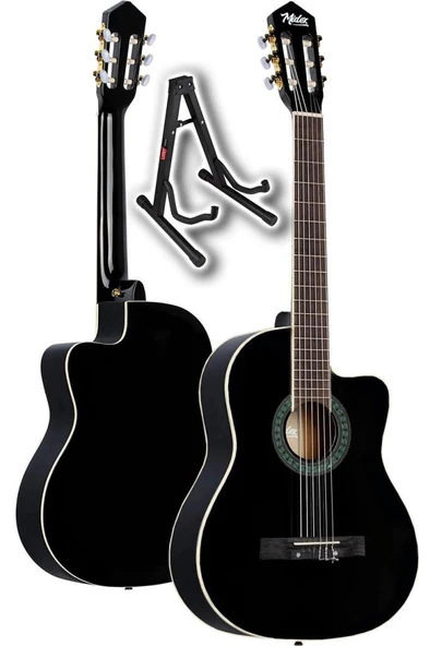 Midex MGX-100BK-ST Üst Seviye Klasik Gitar 4/4 Sap Ayarlı (Çanta Stand Tuner Capo Askı Metod Pena) - Resim 4