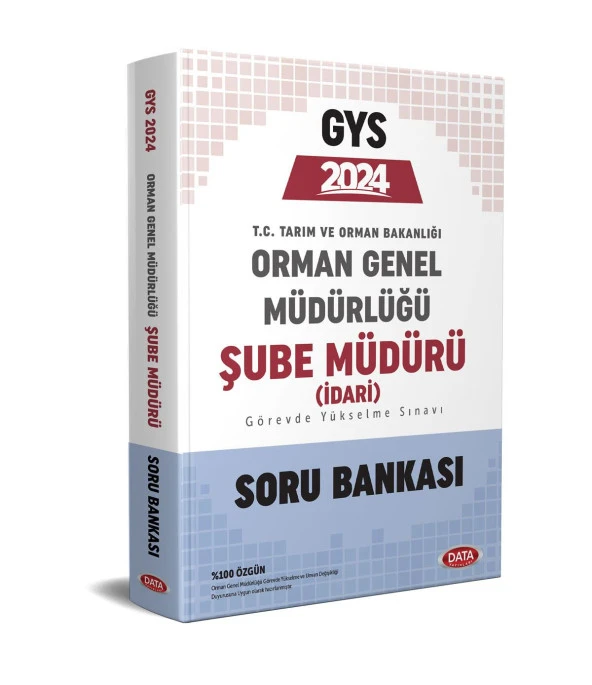Data 2024 Orman Genel Müdürlüğü Şube Müdürü İdari Görevde Yükselme Sınavı Soru Bankası Data