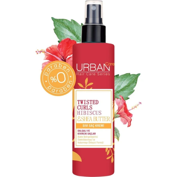 Urban Care Hibiscus ve Shea Yağı İçeren Bukle Belirginleştirici Sıvı Saç Bakım Kremi 200 ml - 3