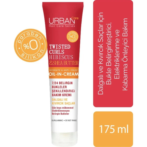 Urban Care Hibiscus Ve Shea Yağı Içeren Bukle Belirginleştirici Durulanmayan Bakım Kremi 175 ml