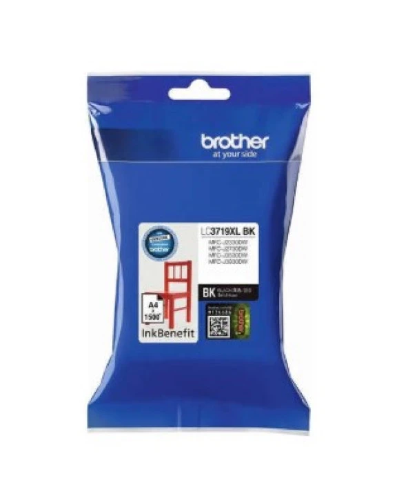 Brother LC3719XLBK Siyah Orjinal Kartuş ürün görseli 1