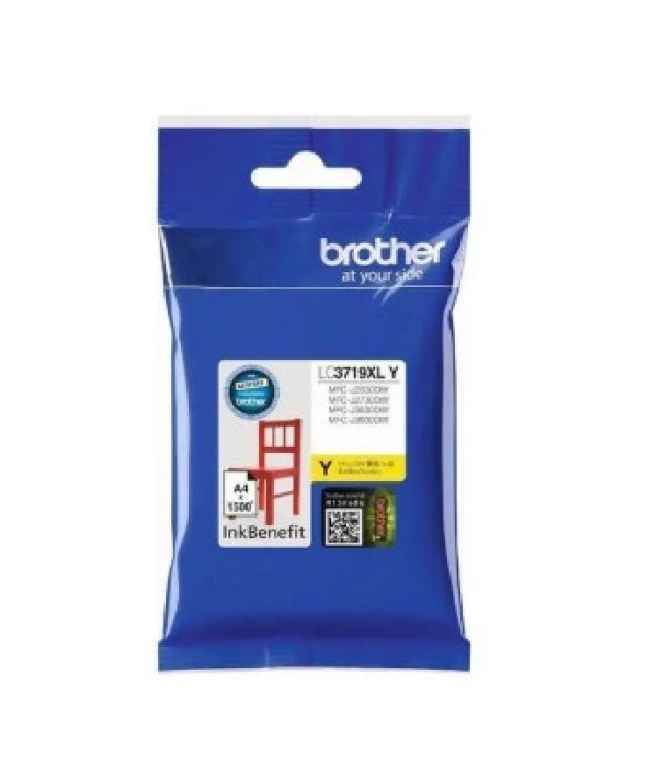 Brother LC3719XLY Sarı Orjinal Kartuş ürün görseli 1