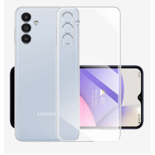 Samsung Galaxy A14 Uyumlu Şeffaf Tıpalı Korumalı Kılıf - 1