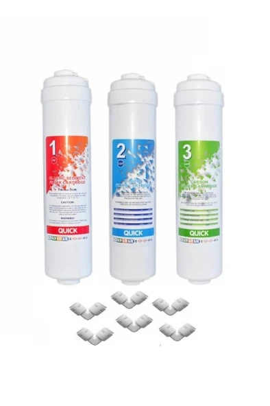 Kapalı Kasa 12 Inç Su Arıtma Cihazı Filtresi Inline 6 Aylık Yeni Sistem Filtre Seti ürün görseli