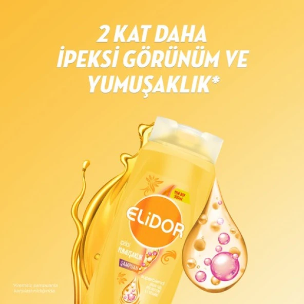 Elidor İpeksi Yumuşaklık Şampuan 500 ml Argan Yağı İpek Proteini C Vitamini - 3
