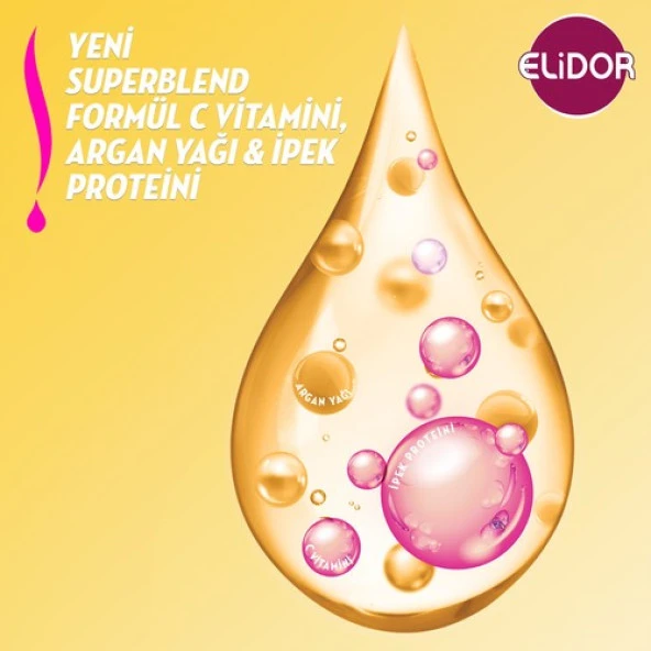 Elidor İpeksi Yumuşaklık Şampuan 500 ml Argan Yağı İpek Proteini C Vitamini - 5