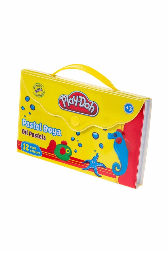 Play Doh Çantalı Pastel Boya 12 Renk Play-pa005