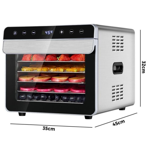 Dalle SS-06A Ev Tipi Paslanmaz Meyve Sebze Kurutma Makinesi 6 Tepsili - 2