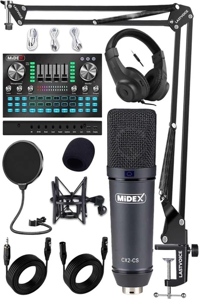 Stüdyo Ekipmanları Private Paket-4 CX2 Mikrofon VS20 Ses Kartı Stüdyo Kayıt Seti ürün görseli 1