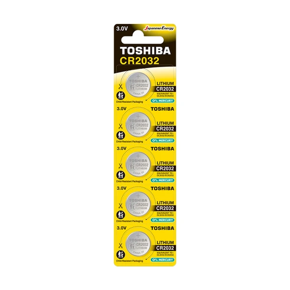 Toshiba CR 2032 Lıthıum 5 Li Pil ürün görseli 1