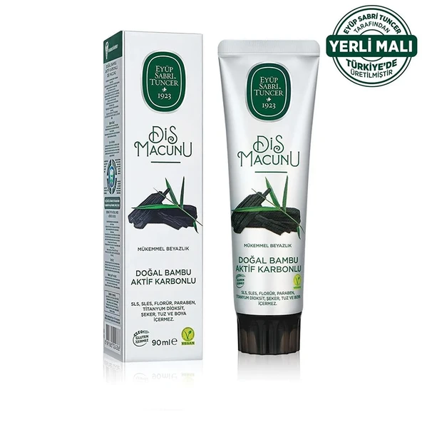 Eyüp Sabri Tuncer Doğal Bambu Karbonlu Diş Macunu 90 ml ürün görseli
