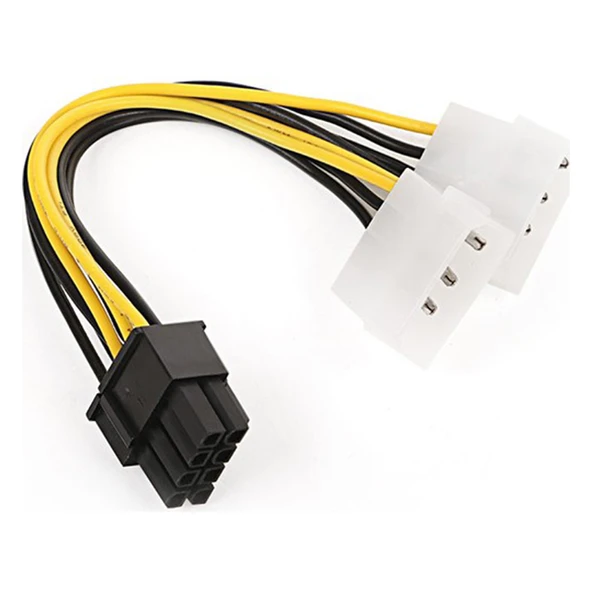 DARK DK-CB-P104 2x4pin-6+2pin PCIe Dönüştürücü Güç Kablosu ürün görseli 1