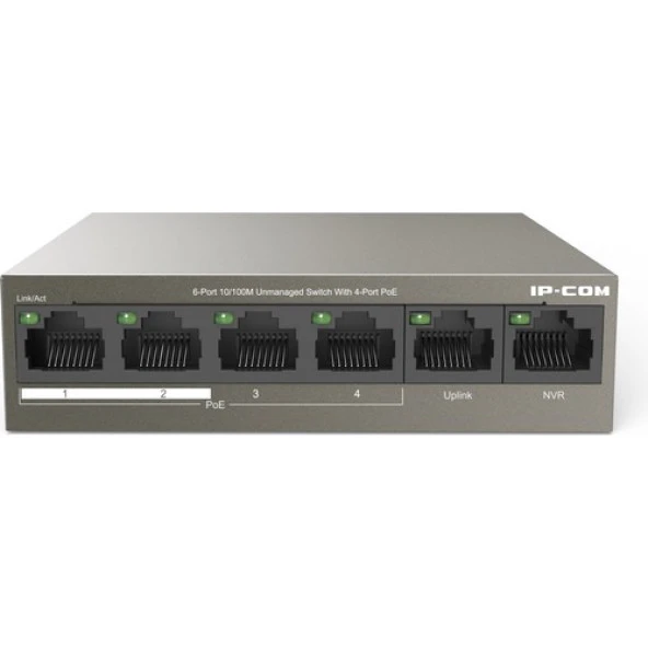 Ip-Com F1106P-4-63W 5-Port 10/100MBPS Unmanaged Poe Desktop Switch
