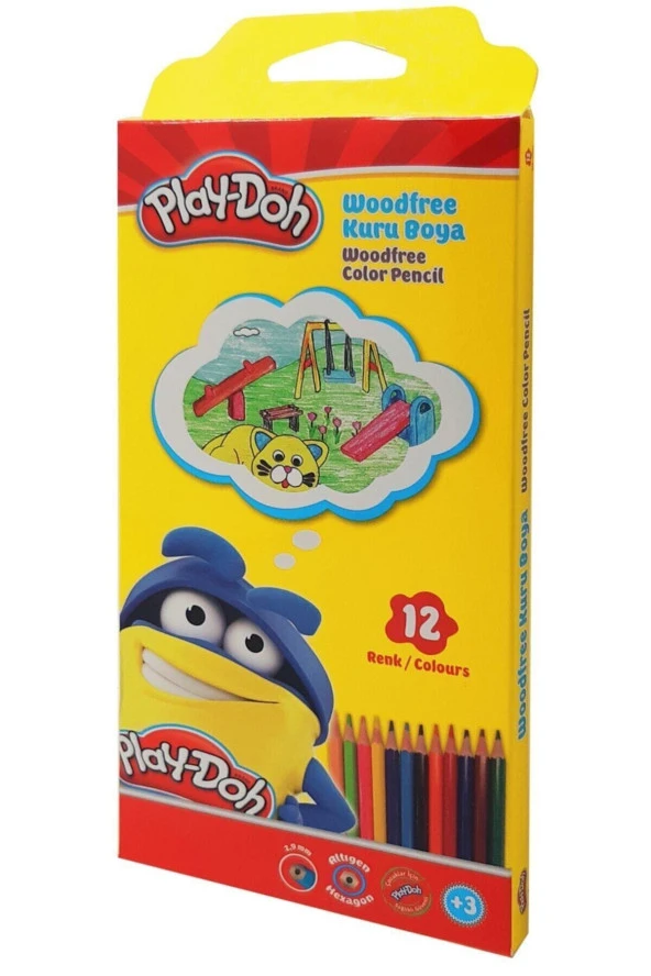 Play Doh Play-doh Woodfree Kuruboya (altıgen) 12li