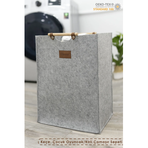Keçe Çocuk Oyuncak/Kirli Çamaşır Depolama Sepeti, Çok Amaçlı Saklama Sepeti, Bolivya Serisi