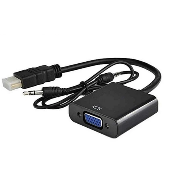 Nivatech HDMI To VGA Kablo Çevirici Dönüştürücü Ses Destekli Görüntü ürün görseli 1