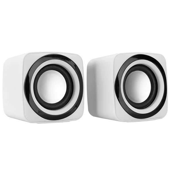 Snopy SN-C5 2.0 Multimedia USB 5V 3W*2 Beyaz Speaker ürün görseli 1