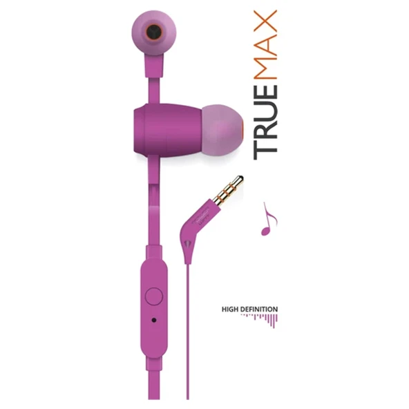 Powerway TrueMax 3.5 mm Jack Girişli Yüksek Ses Çözünürlüklü Slikonlu ve Mikrofonlu Kulaklık ürün görseli 1