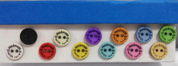 Polyester Handmade Düğme 10lu