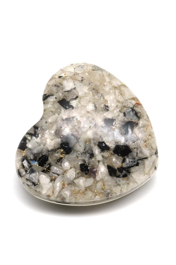 Ay Taşı Taşından Orgonit Kalp - Resim 2