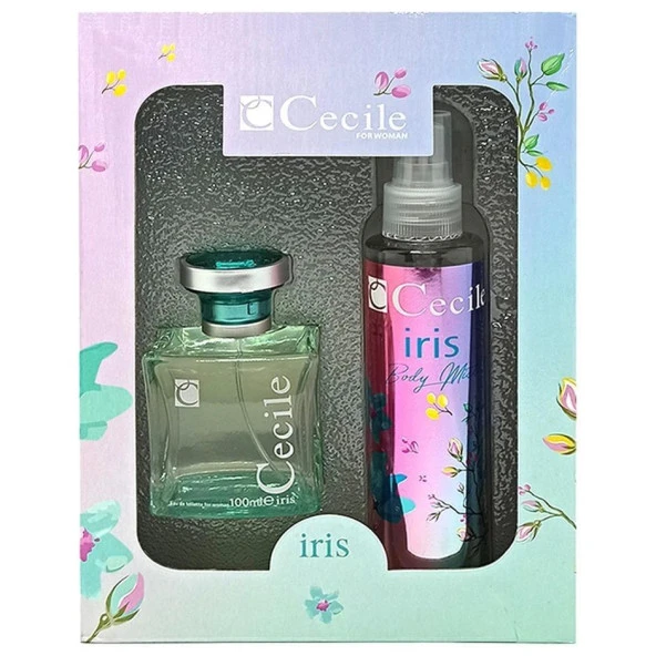Cecile Iris EDT Kadın Parfüm 100 ml + Body Mist Deodorant 150 ml Set