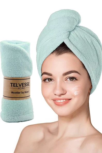 Kalın Mikrofiber Saç Havlusu Plaj Deniz Havuz Bonesi Kurulama Banyo Saç Kurutma Baş Havlusu - 2