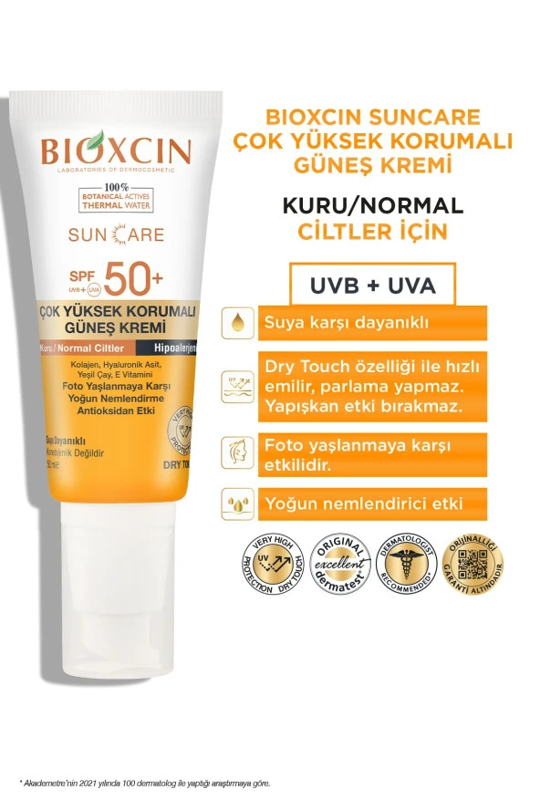 Bioxcin Sun Care Çok Yüksek Korumalı Kuru Ciltler - 2
