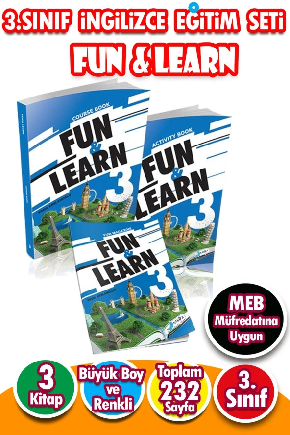 3. Sınıf İngilizce Eğitim Seti FUN & LEARN