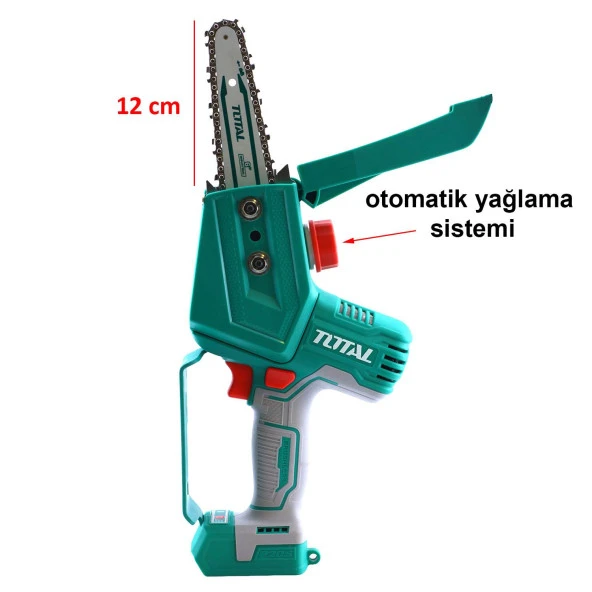 Total TGSLI20681 Çift Akülü Zincirli Testere 20V Li-on Akü - 3