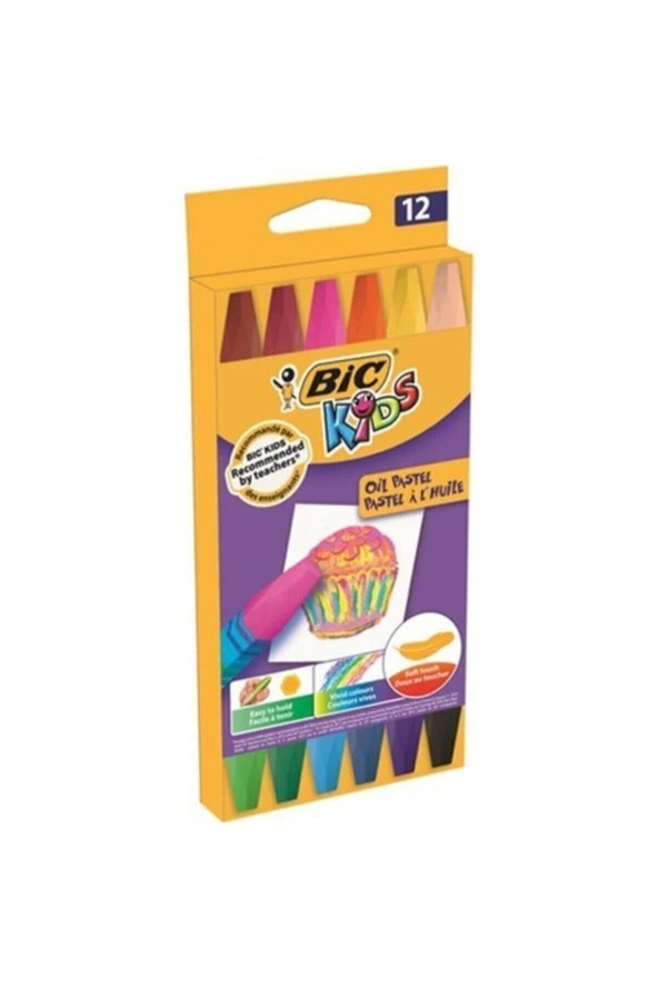 Bic Yağlı Pastel 12 Li Kutu