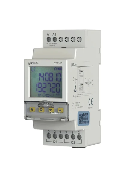 Entes Dtr-10 Astronomik Zaman Rölesi Çift Kontak 15 Program ürün görseli