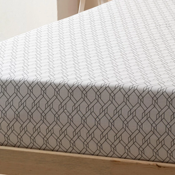 Soley | Mix & Match | Limoges | %100 Pamuklu Tek Kişilik 160 x 240 Çarşaf - 2