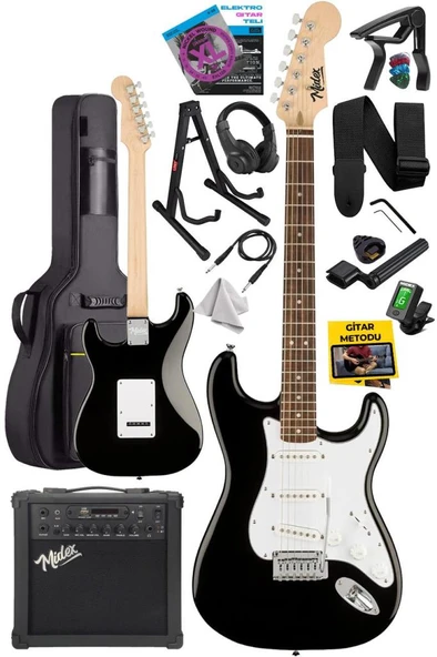 Midex RPH-30WB-25AMP Gül Klavye SSS 25W Amfili Elektro Gitar Seti - Resim 3