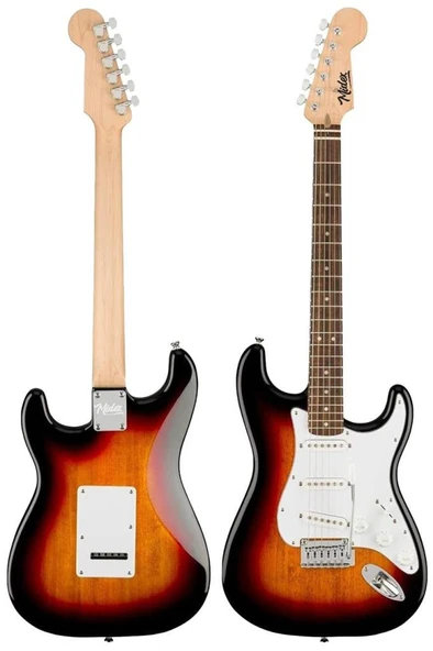 Midex RPH-30SB-35AMP Gül Klavye Strat Kasa SSS 35W Elektro Gitar Seti - Resim 4