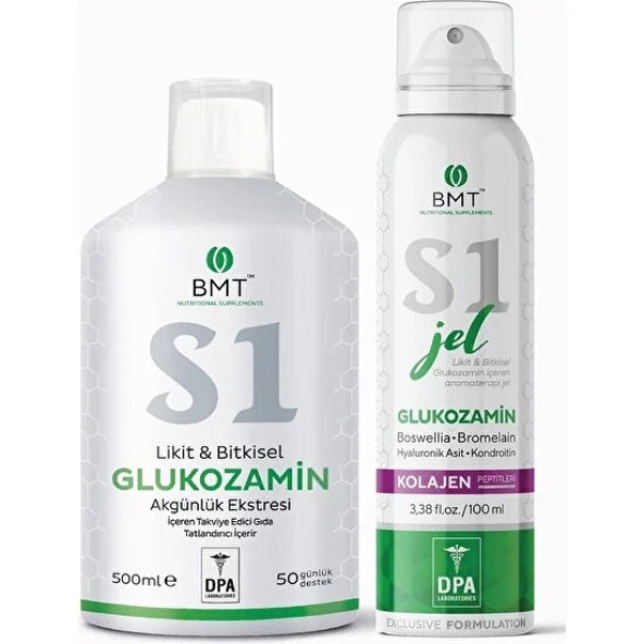 Biomet S1 Glukozamin Set (Sıvı Glucosamine + Glukozamin Jel)