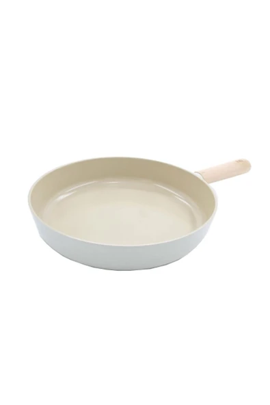 Neoflam Döküm 28 cm Ahşap Saplı Bej Tava  D-NEOF128 - 2