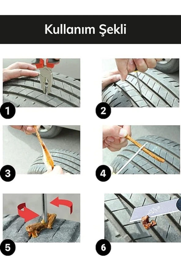 pekars MOTOSİKLET LASTİĞİ TAMİR KİTİ - Resim 4