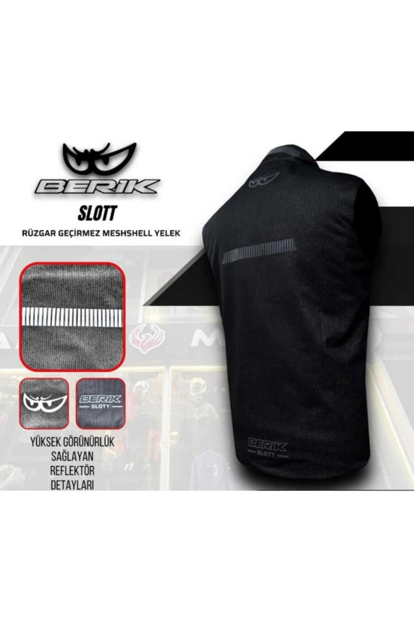 pekars BERİK SLOTT MESHSHELL YELEK (%100 RÜZGAR KESİCİ) - 2