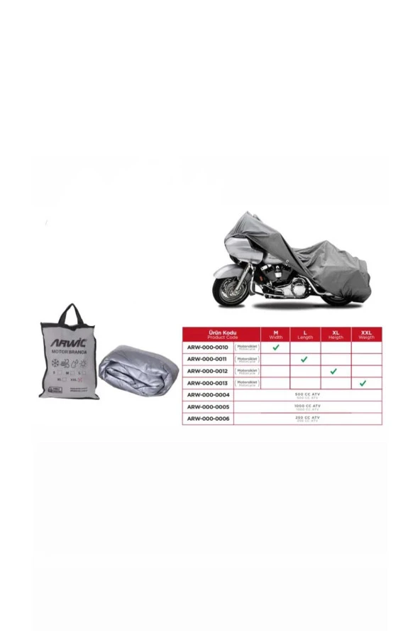 pekars ARWİC MOTOSİKLET BRANDASI L ürün görseli 1