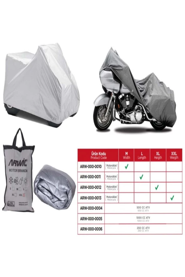 pekars ARWİC MOTOSİKLET BRANDASI S - Resim 3