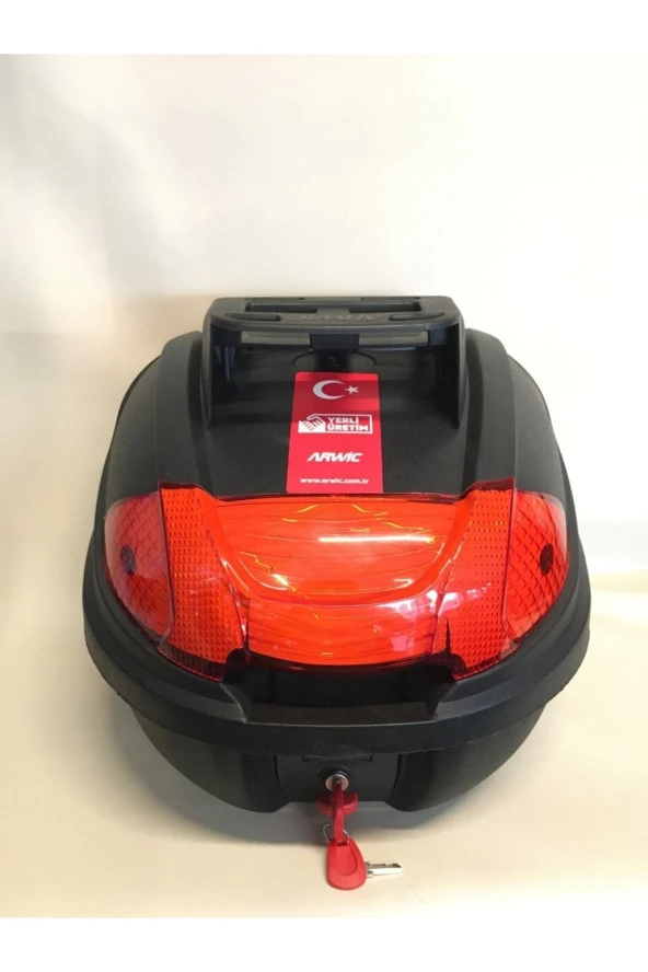 arwic Motorsiklet Arka Çanta 32 Litre Siyah Sırt Dayamalı Üst Tabakalı Full Set - 2