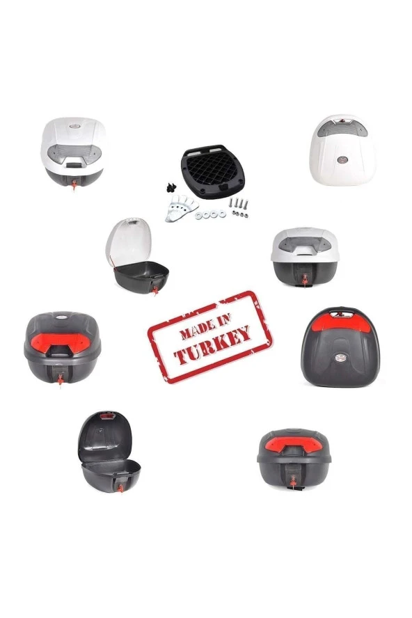 Arwic Motor Arka Çanta Bagaj 32 Lt Siyah + Bağlantı Aparatları - 2