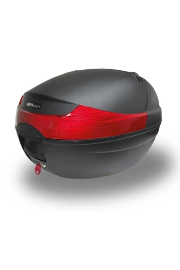 MEFATECH Motosiklet Arka Çanta Topcase Kızaklı Ful Aparatlı Wogen Mf33 Lt Siyah Renk Çanta.