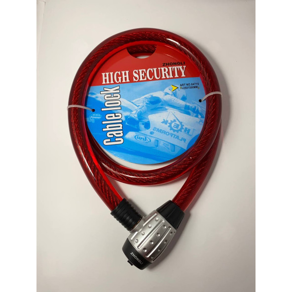 REFLEKS MOTOR Bisiklet Halat Kilit 25 X 150 Cm Zhongli Plastik Başlı - 3