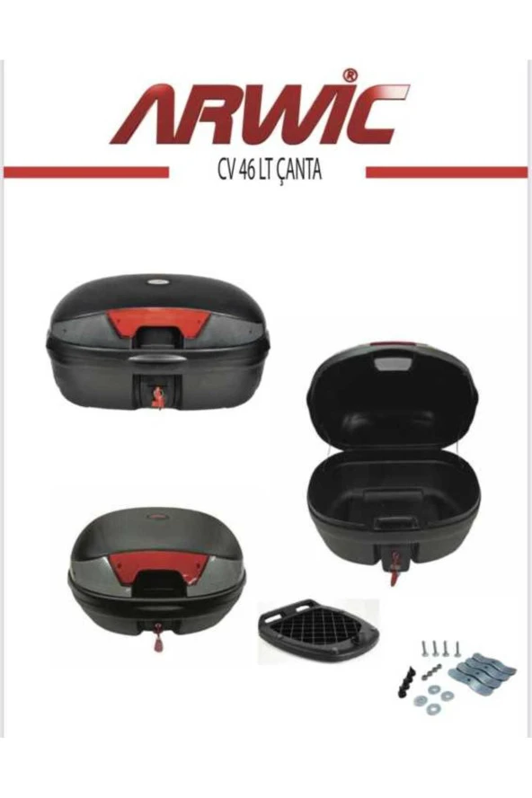 Arwic Cv 46 Siyah Motosiklet Çantası