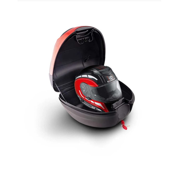 Wogen Motosiklet Çantası 33 Lt Siyah Sırt Dayamalı Carbon Model - 2