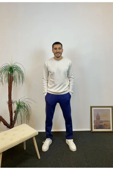 Erkek İçi Polarlı 3 iplik Kalın Eşofman Altı SPR24EA95 ürün görseli 1